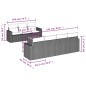 vidaXL Set de sofás de jardín 8 piezas y cojines ratán sintético negro vidaXL Set de sofás de jardín 8 piezas y cojines ratán sintético negro