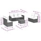 vidaXL Set de sofás de jardín 8 pzas y cojines ratán sintético gris vidaXL Set de sofás de jardín 8 pzas y cojines ratán sintético gris