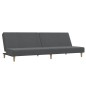 vidaXL Sofá cama de 2 plazas tela gris claro vidaXL Sofá cama de 2 plazas tela gris claro