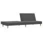 vidaXL Sofá cama de 2 plazas tela gris claro vidaXL Sofá cama de 2 plazas tela gris claro