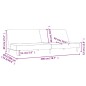 vidaXL Sofá cama de 2 plazas tela gris claro vidaXL Sofá cama de 2 plazas tela gris claro