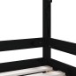 vidaXL Estructura de cama para niños madera de pino negro 80x160 cm vidaXL Estructura de cama para niños madera de pino negro 80x160 cm