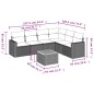 vidaXL Set de comedor de jardín 7 pzas y cojines ratán sintético negro vidaXL Set de comedor de jardín 7 pzas y cojines ratán sintético negro