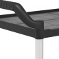 vidaXL Carrito de 3 niveles aluminio negro 99x50x96 cm vidaXL Carrito de 3 niveles aluminio negro 99x50x96 cm