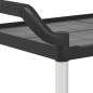 vidaXL Carrito de 2 niveles aluminio negro 99x50x97 cm vidaXL Carrito de 2 niveles aluminio negro 99x50x97 cm