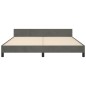 vidaXL Estructura cama con cabecero terciopelo gris oscuro 160x200 cm