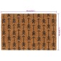 vidaXL Felpudo de fibra de coco copetuda 40x60 cm vidaXL Felpudo de fibra de coco copetuda 40x60 cm