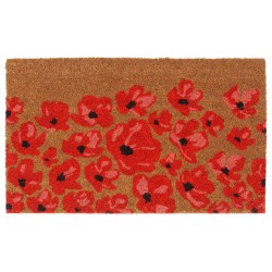 vidaXL Felpudo de fibra de coco copetuda 45x75 cm