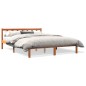 vidaXL Estructura de cama madera maciza pino marrón cera 160x200 cm vidaXL Estructura de cama madera maciza pino marrón cera 160x200 cm