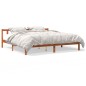 vidaXL Estructura de cama madera maciza pino marrón cera 120x200 cm vidaXL Estructura de cama madera maciza pino marrón cera 120x200 cm