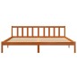 vidaXL Estructura de cama madera maciza pino marrón cera 120x200 cm vidaXL Estructura de cama madera maciza pino marrón cera 120x200 cm