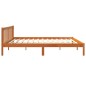 vidaXL Estructura de cama madera maciza pino marrón cera 120x200 cm vidaXL Estructura de cama madera maciza pino marrón cera 120x200 cm