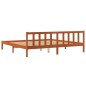 vidaXL Estructura de cama madera maciza pino marrón cera 120x200 cm vidaXL Estructura de cama madera maciza pino marrón cera 120x200 cm