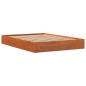 vidaXL Estructura de cama madera maciza pino marrón cera 140x190 cm