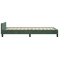 vidaXL Estructura cama con cabecero terciopelo verde oscuro 80x200 cm vidaXL Estructura cama con cabecero terciopelo verde oscuro 80x200 cm