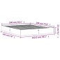 vidaXL Estructura de cama madera maciza pino marrón cera 140x190 cm