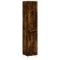 vidaXL Aparador de madera contrachapada roble ahumado 34,5x34x180 cm vidaXL Aparador de madera contrachapada roble ahumado 34,5x34x180 cm