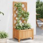 vidaXL Jardinera con enrejado de madera maciza de abeto marrón vidaXL Jardinera con enrejado de madera maciza de abeto marrón