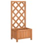 vidaXL Jardinera con enrejado de madera maciza de abeto marrón vidaXL Jardinera con enrejado de madera maciza de abeto marrón