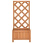 vidaXL Jardinera con enrejado de madera maciza de abeto marrón vidaXL Jardinera con enrejado de madera maciza de abeto marrón