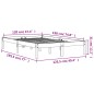 vidaXL Estructura de cama madera maciza pino marrón cera 120x190 cm vidaXL Estructura de cama madera maciza pino marrón cera 120x190 cm