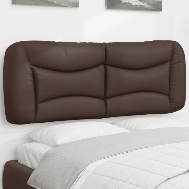 vidaXL Cabecero de cama acolchado cuero sintético marrón 120 cm vidaXL Cabecero de cama acolchado cuero sintético marrón 120 cm