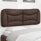 vidaXL Cabecero de cama acolchado cuero sintético marrón 120 cm vidaXL Cabecero de cama acolchado cuero sintético marrón 120 cm