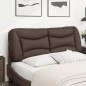 vidaXL Cabecero de cama acolchado cuero sintético marrón 120 cm vidaXL Cabecero de cama acolchado cuero sintético marrón 120 cm