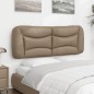 vidaXL Cabecero de cama acolchado cuero sintético capuchino 120 cm vidaXL Cabecero de cama acolchado cuero sintético capuchino 120 cm