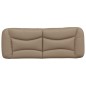 vidaXL Cabecero de cama acolchado cuero sintético capuchino 120 cm vidaXL Cabecero de cama acolchado cuero sintético capuchino 120 cm