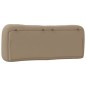 vidaXL Cabecero de cama acolchado cuero sintético capuchino 120 cm vidaXL Cabecero de cama acolchado cuero sintético capuchino 120 cm