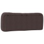 vidaXL Cabecero de cama acolchado tela marrón oscuro 140 cm vidaXL Cabecero de cama acolchado tela marrón oscuro 140 cm