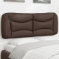 vidaXL Cabecero de cama acolchado cuero sintético marrón 140 cm vidaXL Cabecero de cama acolchado cuero sintético marrón 140 cm
