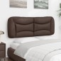 vidaXL Cabecero de cama acolchado cuero sintético marrón 140 cm vidaXL Cabecero de cama acolchado cuero sintético marrón 140 cm