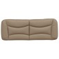 vidaXL Cabecero de cama acolchado cuero sintético capuchino 140 cm