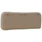 vidaXL Cabecero de cama acolchado cuero sintético capuchino 140 cm