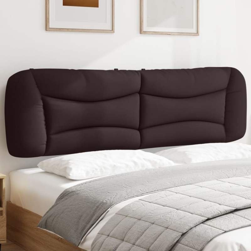 vidaXL Cabecero de cama acolchado tela marrón oscuro 180 cm vidaXL Cabecero de cama acolchado tela marrón oscuro 180 cm