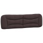 vidaXL Cabecero de cama acolchado tela marrón oscuro 180 cm vidaXL Cabecero de cama acolchado tela marrón oscuro 180 cm
