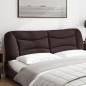 vidaXL Cabecero de cama acolchado tela marrón oscuro 180 cm vidaXL Cabecero de cama acolchado tela marrón oscuro 180 cm