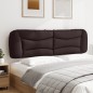 vidaXL Cabecero de cama acolchado tela marrón oscuro 180 cm vidaXL Cabecero de cama acolchado tela marrón oscuro 180 cm