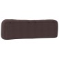 vidaXL Cabecero de cama acolchado tela marrón oscuro 180 cm vidaXL Cabecero de cama acolchado tela marrón oscuro 180 cm