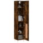 vidaXL Aparador de madera contrachapada roble ahumado 34,5x34x180 cm vidaXL Aparador de madera contrachapada roble ahumado 34,5x34x180 cm