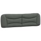 vidaXL Cabecero de cama acolchado tela gris oscuro 180 cm vidaXL Cabecero de cama acolchado tela gris oscuro 180 cm