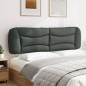 vidaXL Cabecero de cama acolchado tela gris oscuro 180 cm vidaXL Cabecero de cama acolchado tela gris oscuro 180 cm