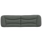 vidaXL Cabecero de cama acolchado tela gris oscuro 180 cm vidaXL Cabecero de cama acolchado tela gris oscuro 180 cm