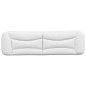 vidaXL Cabecero de cama acolchado cuero sintético blanco 180 cm vidaXL Cabecero de cama acolchado cuero sintético blanco 180 cm