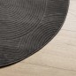 vidaXL Alfombra de pelo corto look escandinavo IZA antracita Ø 80 cm vidaXL Alfombra de pelo corto look escandinavo IZA antracita Ø 80 cm