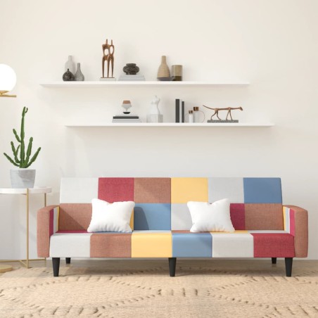 vidaXL Sofá cama de 2 plazas tela