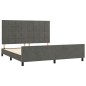 vidaXL Estructura cama con cabecero terciopelo gris oscuro 180x200 cm vidaXL Estructura cama con cabecero terciopelo gris oscuro 180x200 cm
