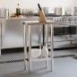 vidaXL Mesa de trabajo de cocina acero inoxidable 55x55x85 cm vidaXL Mesa de trabajo de cocina acero inoxidable 55x55x85 cm